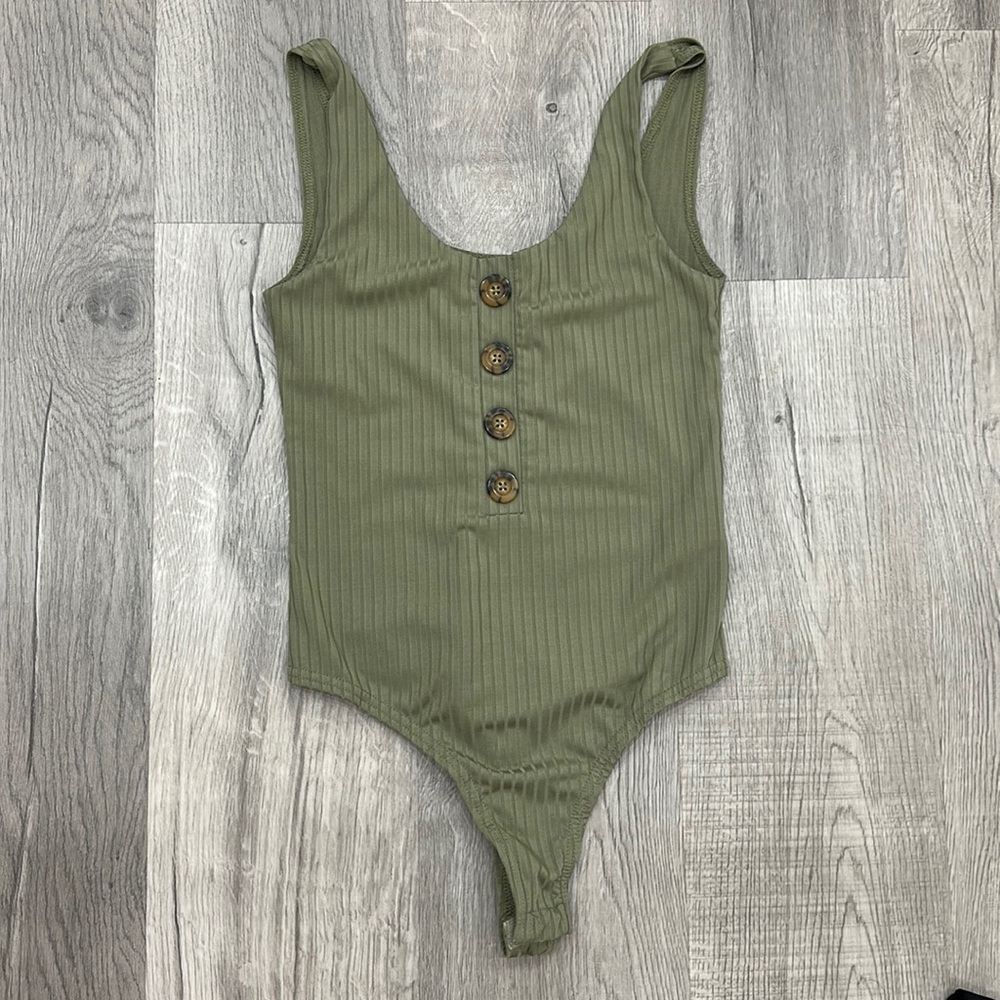 Forest green bodysuit